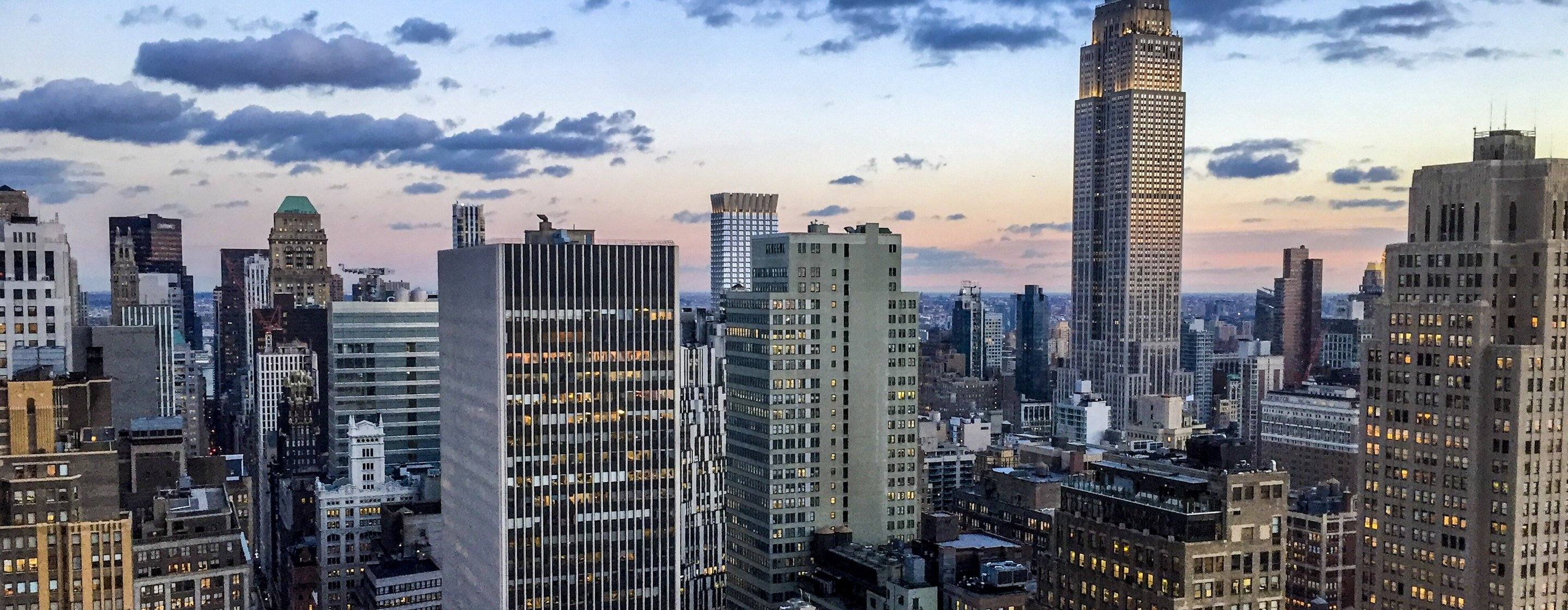 Manhattan at dusk, New York