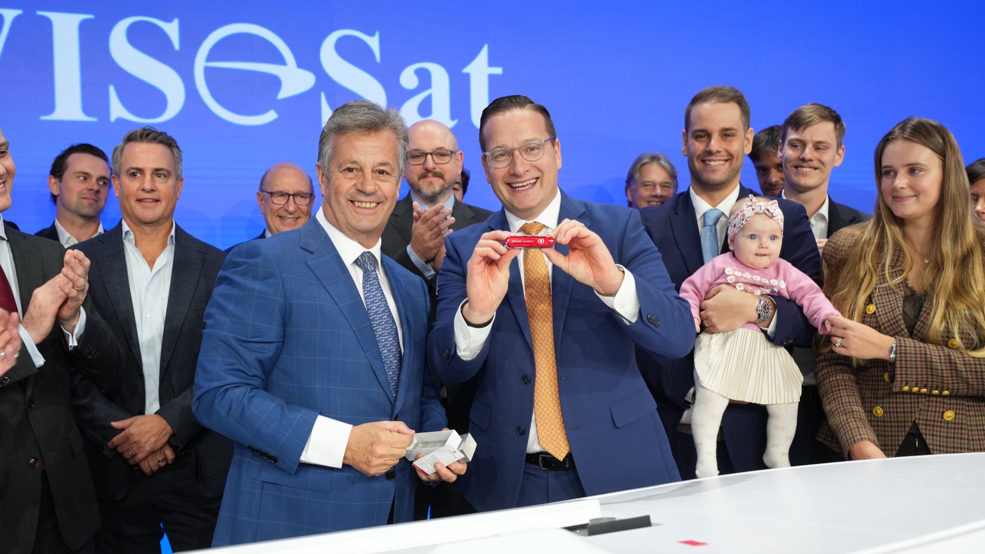 WISeSat.Space Nasdaq Opening Bell ceremony