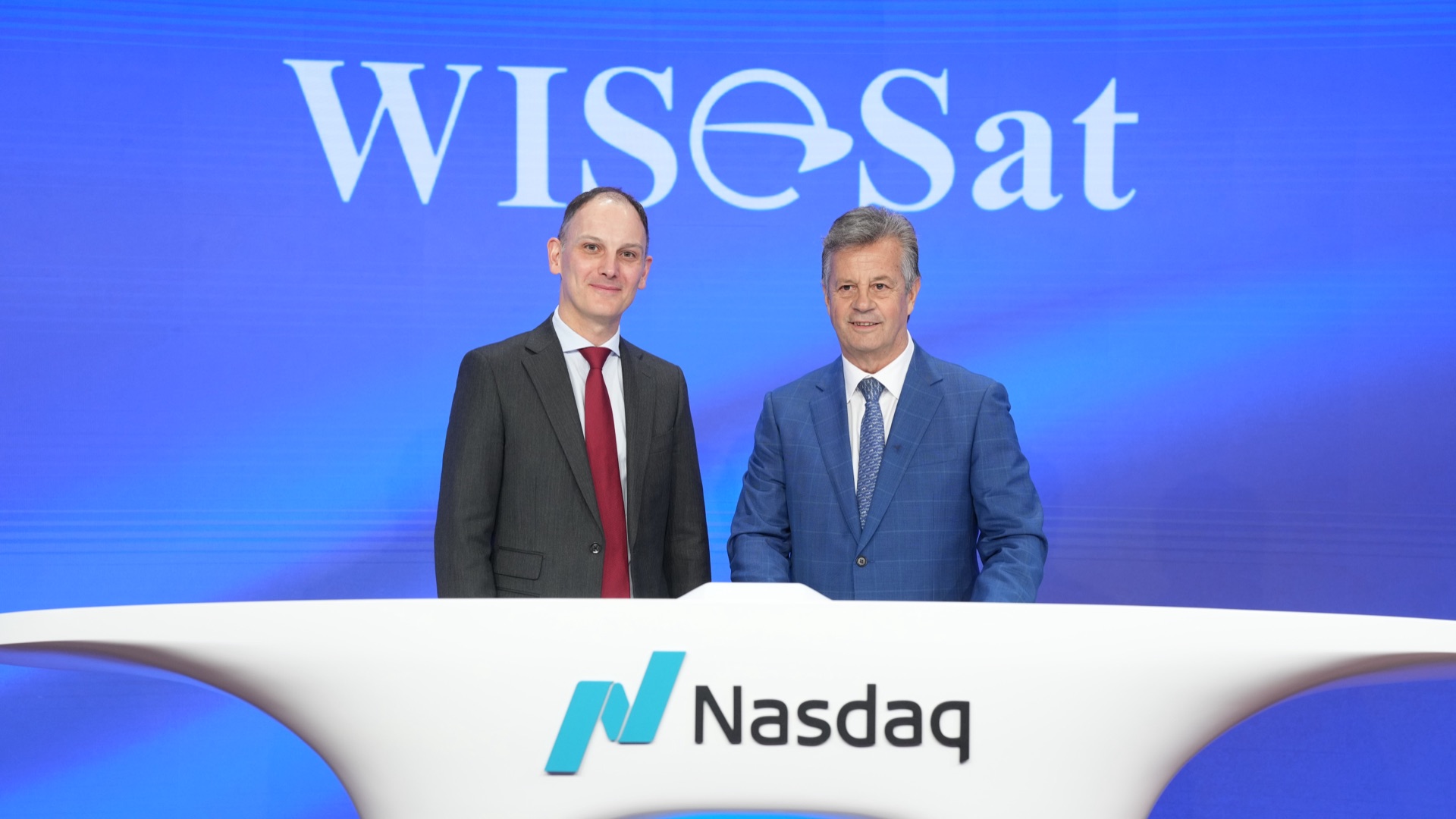 WISeSat.Space Nasdaq Opening Bell ceremony
