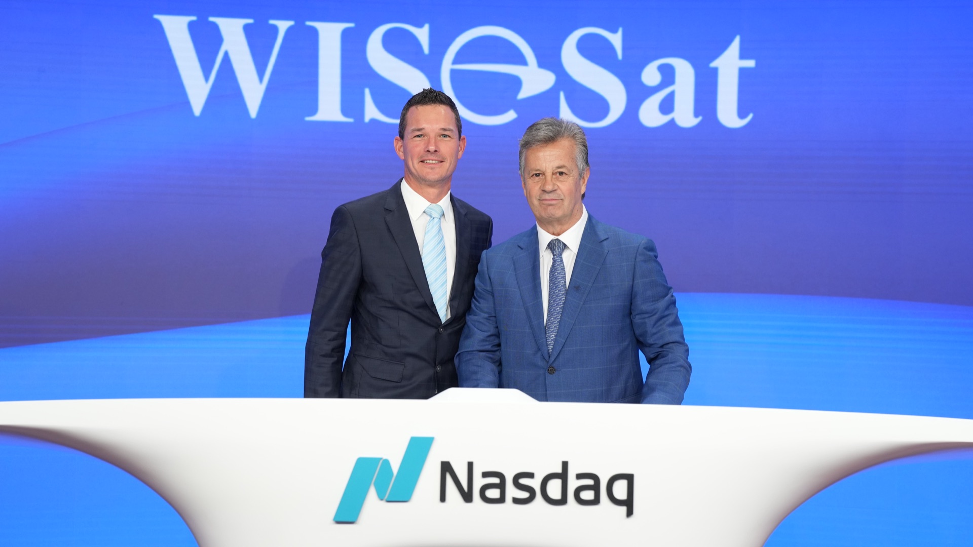 WISeSat.Space Nasdaq Opening Bell ceremony