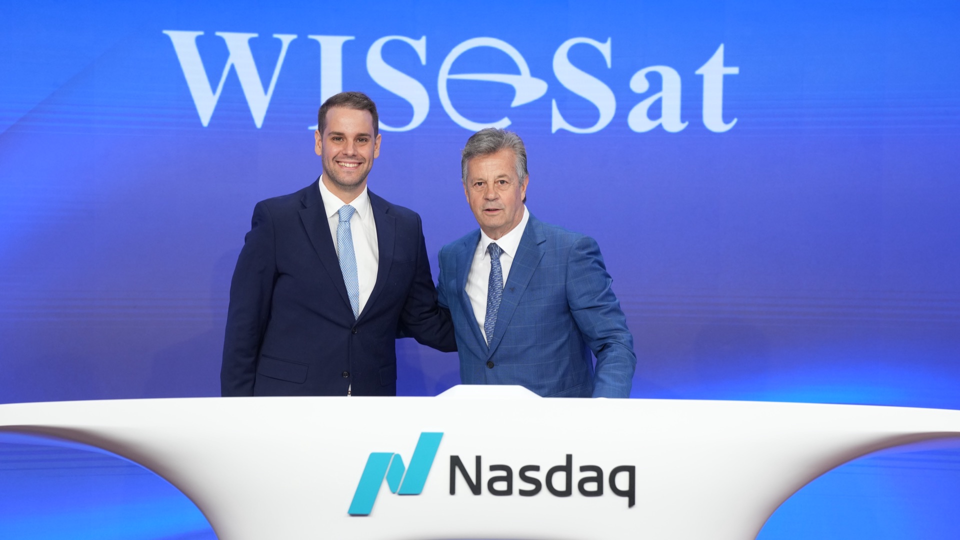 WISeSat.Space Nasdaq Opening Bell ceremony