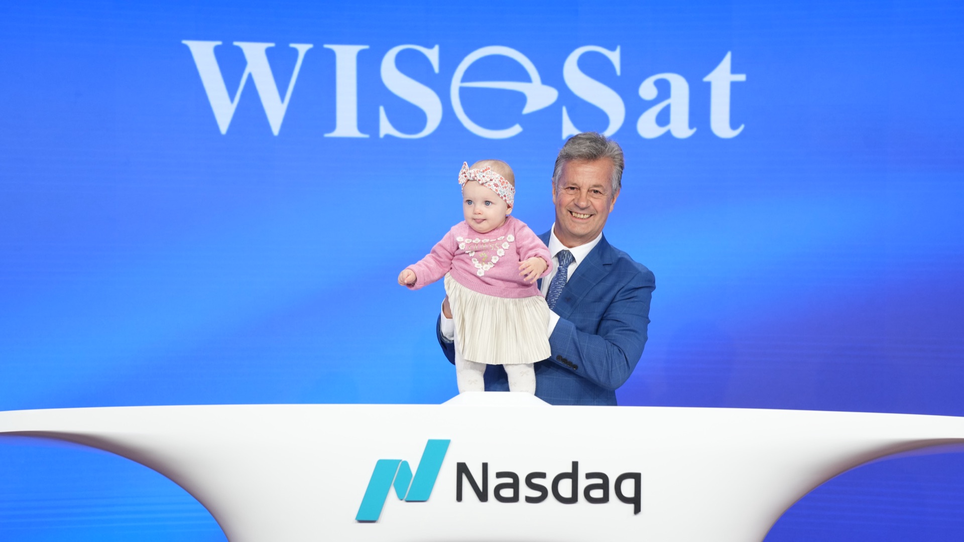 WISeSat.Space Nasdaq Opening Bell ceremony