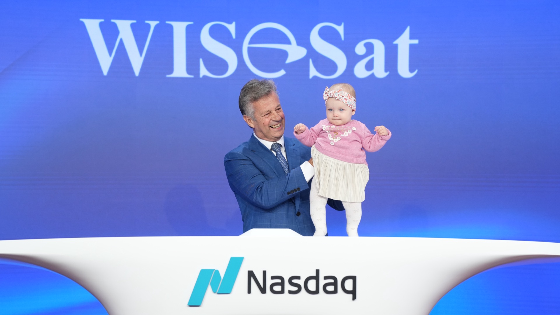 WISeSat.Space Nasdaq Opening Bell ceremony