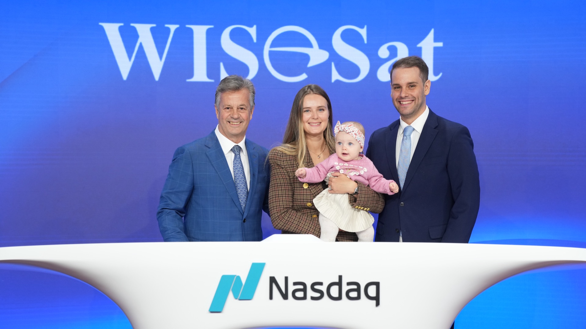 WISeSat.Space Nasdaq Opening Bell ceremony