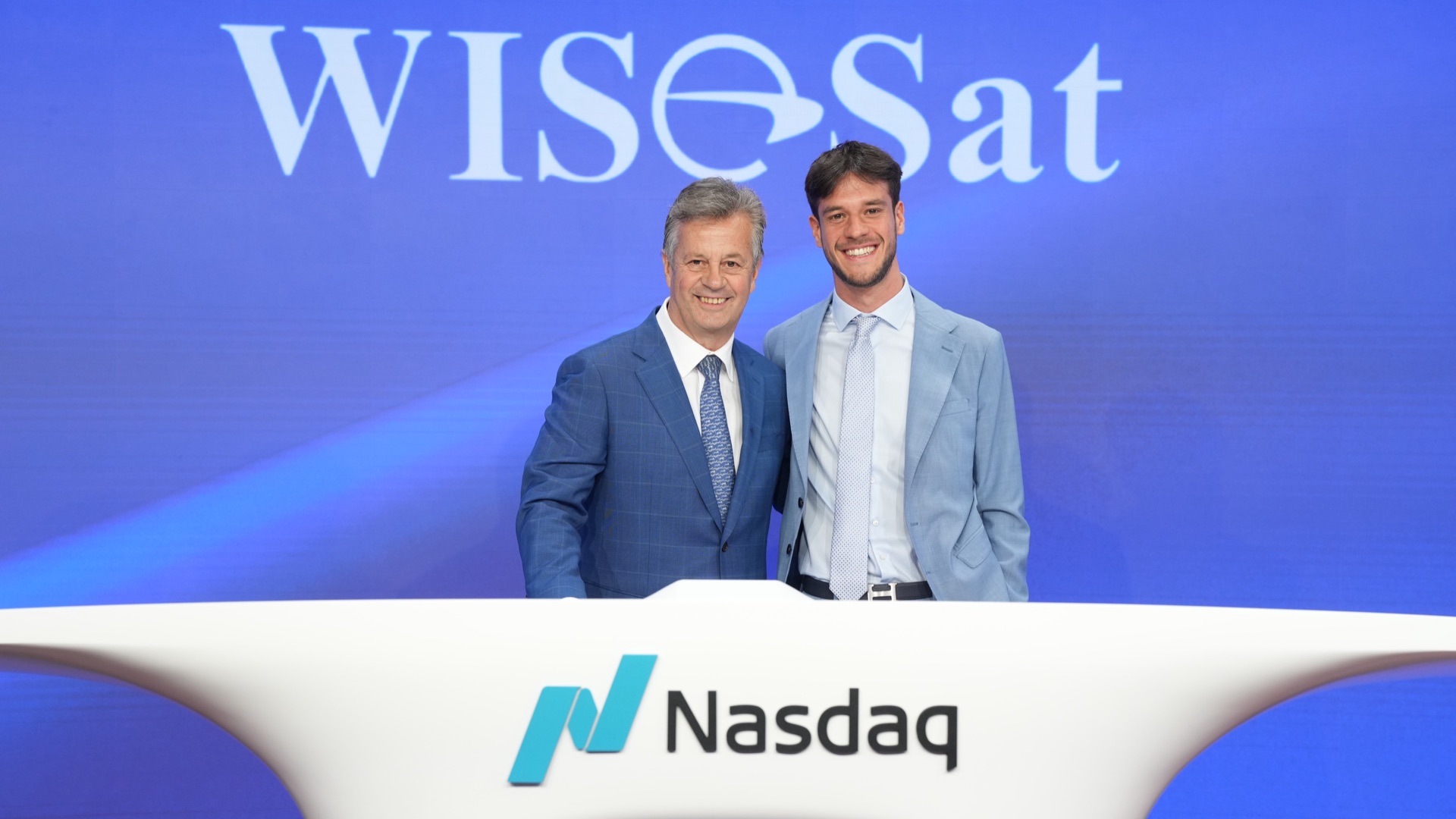 WISeSat.Space Nasdaq Opening Bell ceremony
