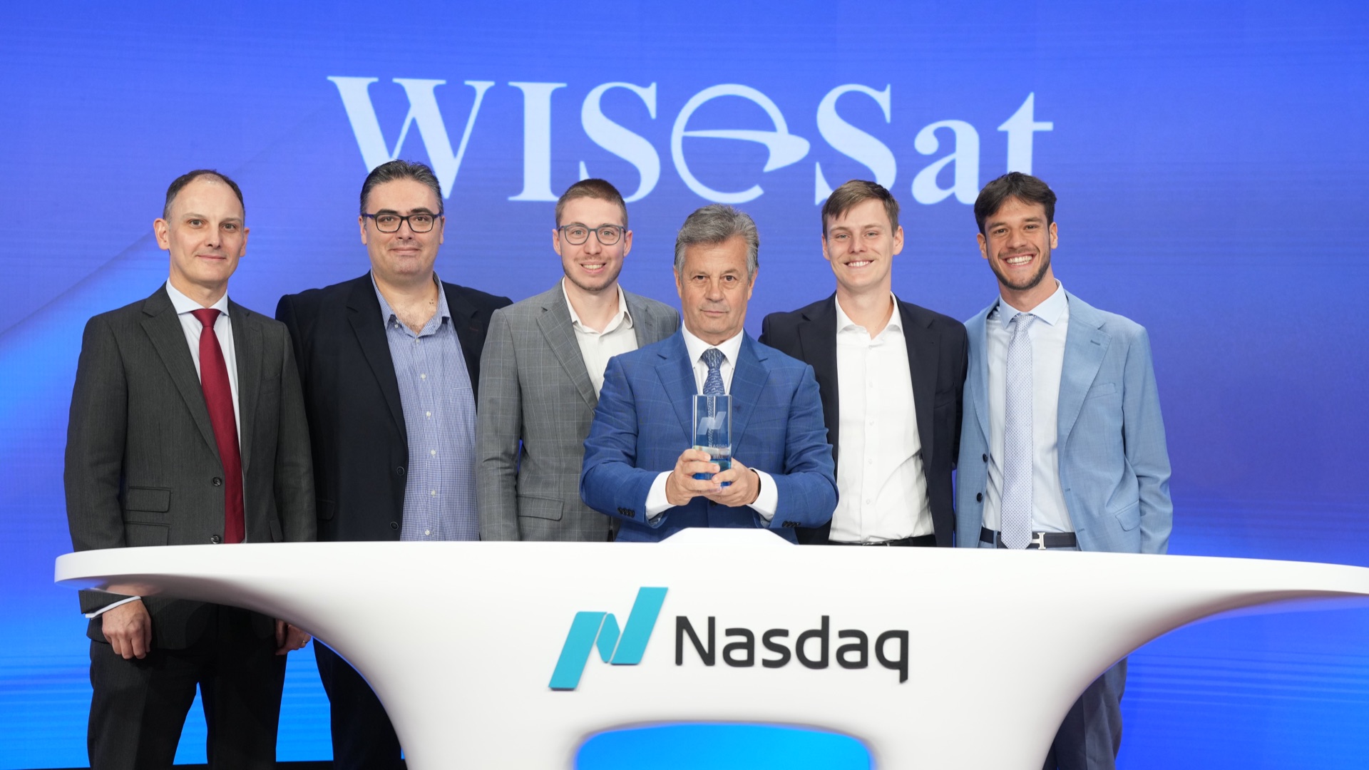 WISeSat.Space Nasdaq Opening Bell ceremony