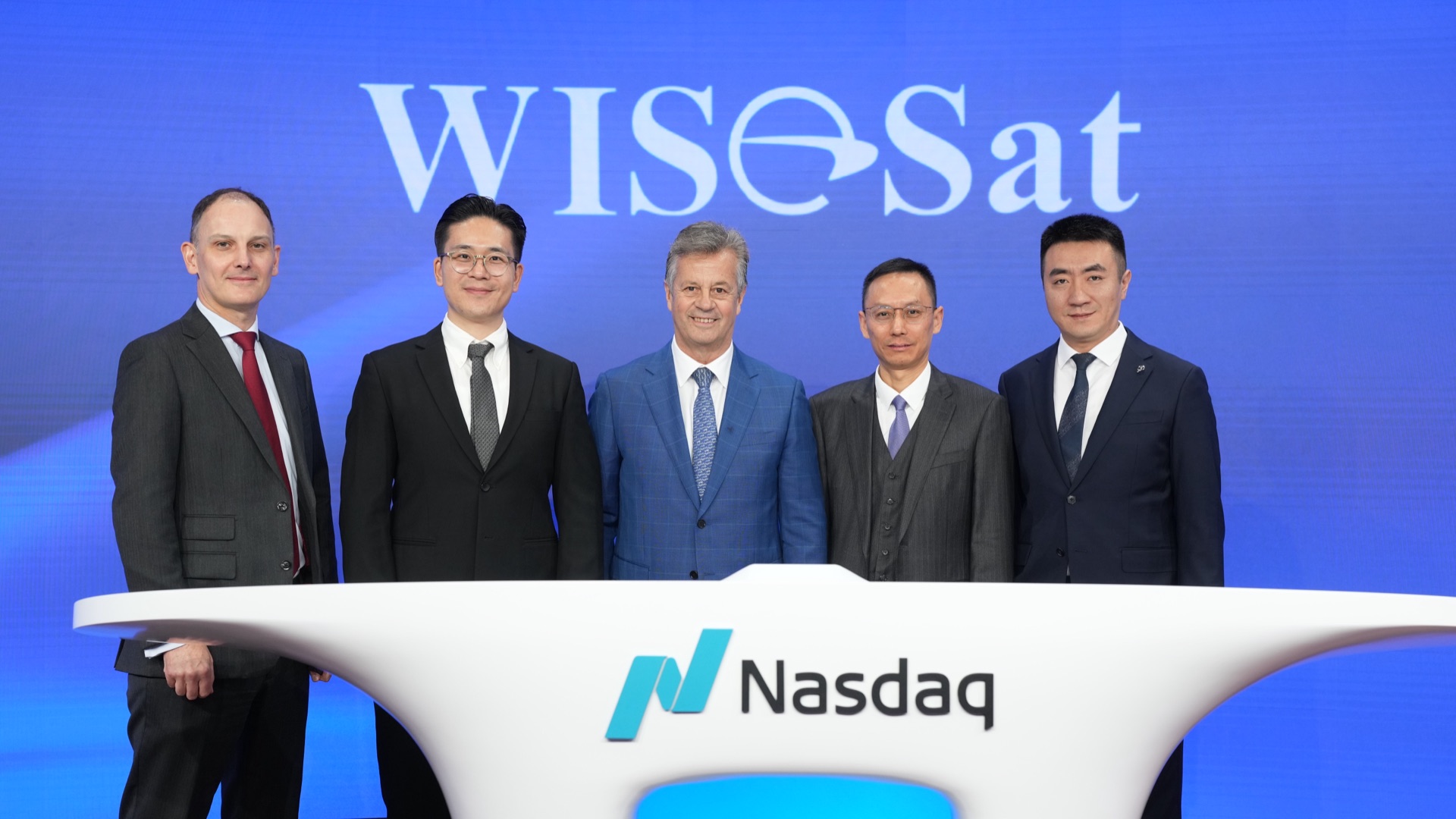 WISeSat.Space Nasdaq Opening Bell ceremony