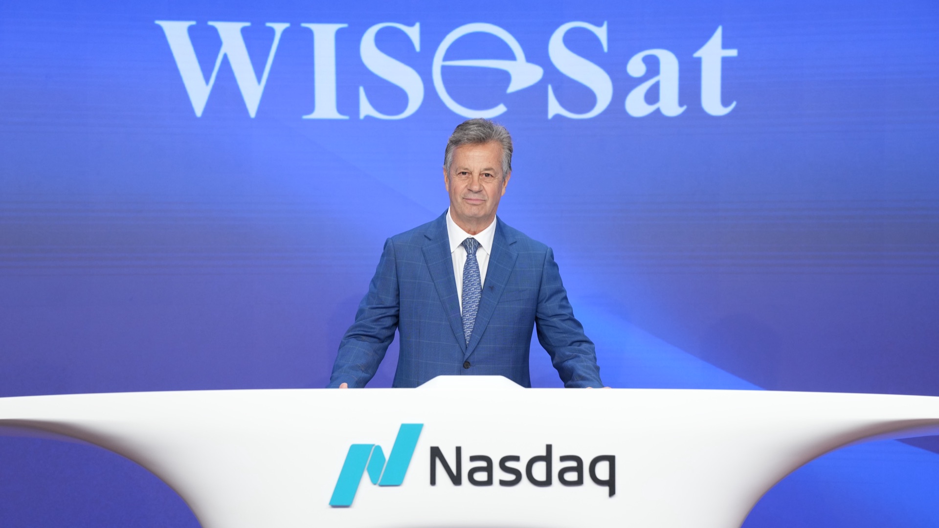 WISeSat.Space Nasdaq Opening Bell ceremony