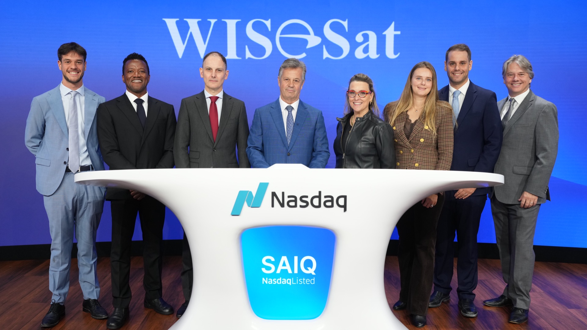 WISeSat.Space Nasdaq Opening Bell ceremony