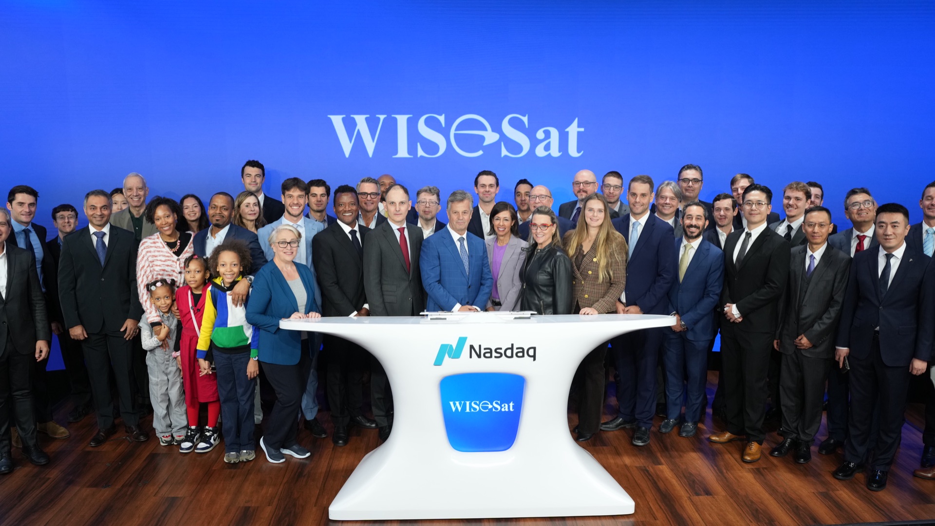 WISeSat.Space Nasdaq Opening Bell ceremony