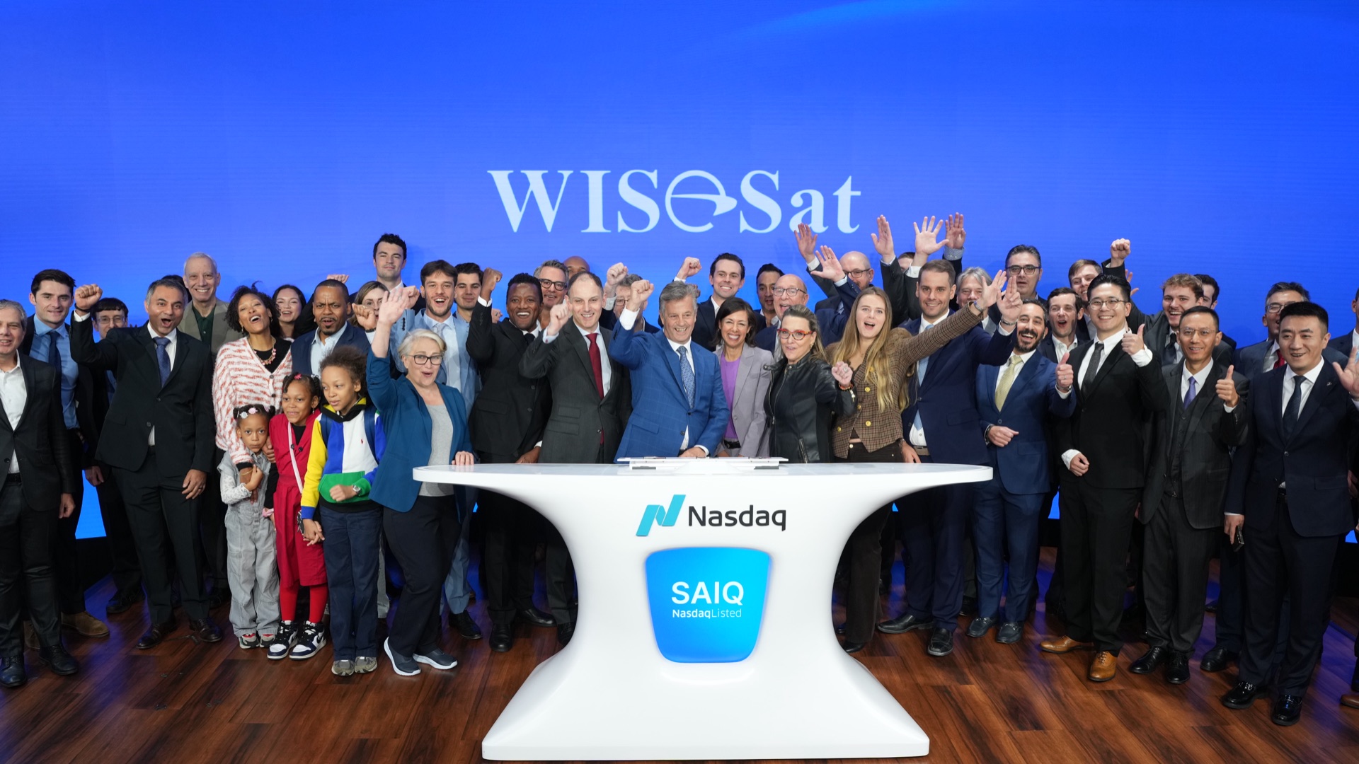 WISeSat.Space Nasdaq Opening Bell ceremony