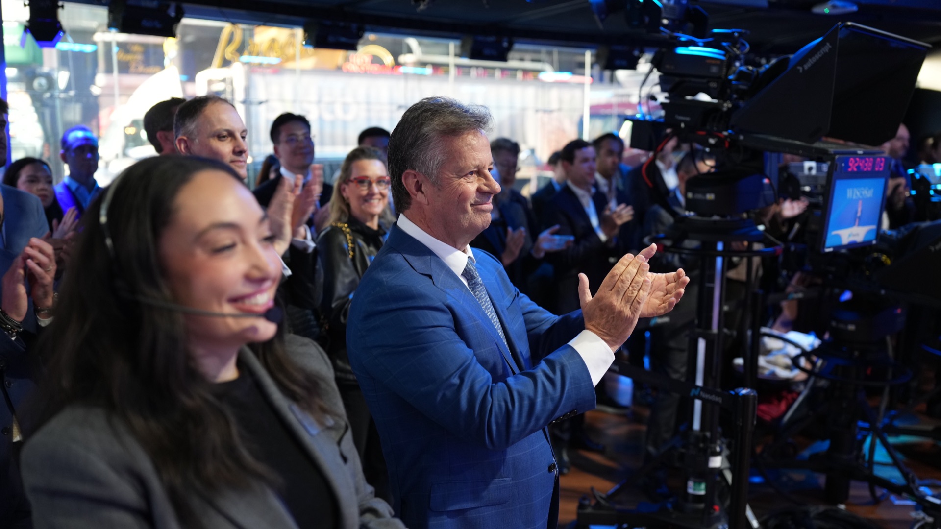 WISeSat.Space Nasdaq Opening Bell ceremony