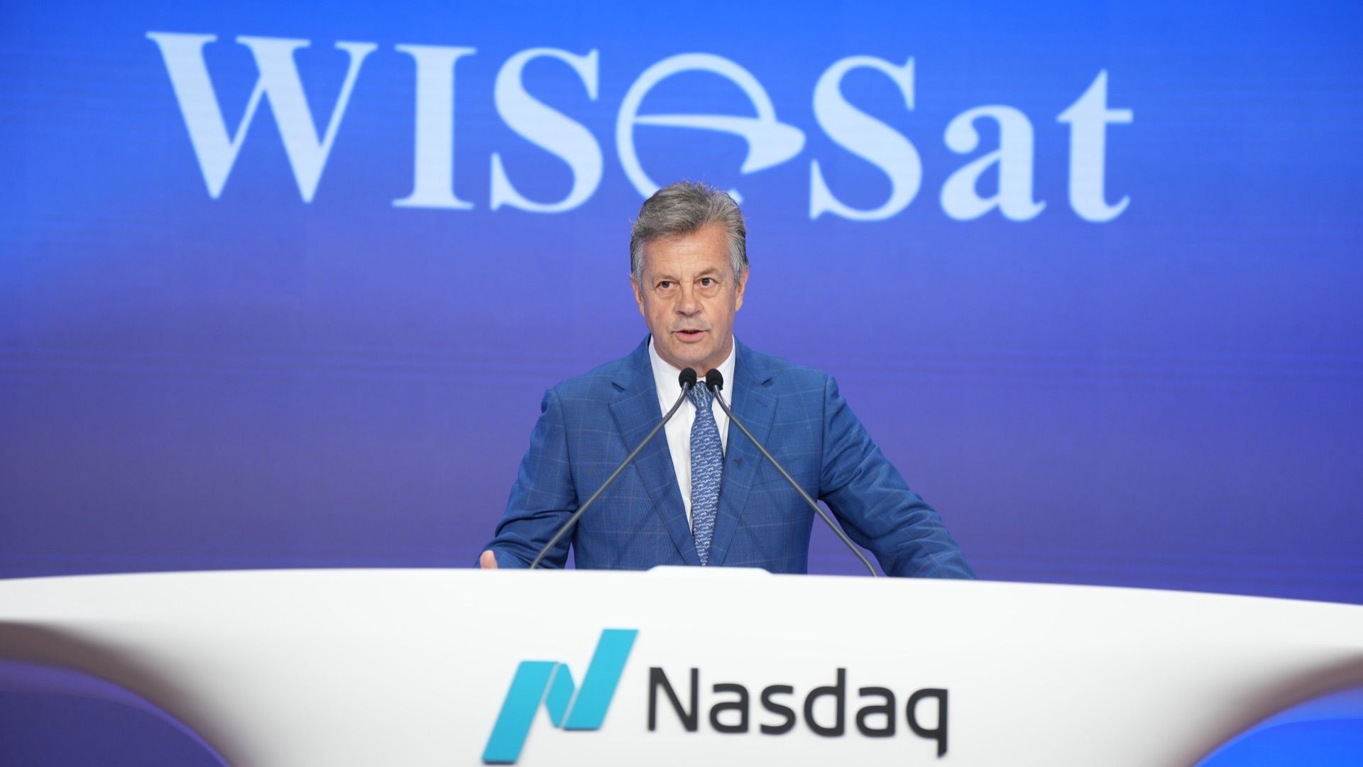 WISeSat.Space Nasdaq Opening Bell ceremony
