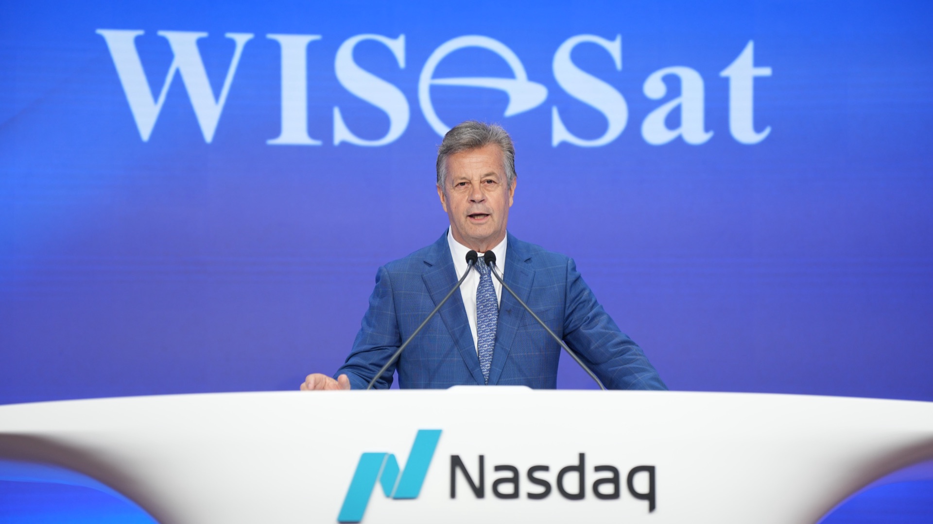 WISeSat.Space Nasdaq Opening Bell ceremony