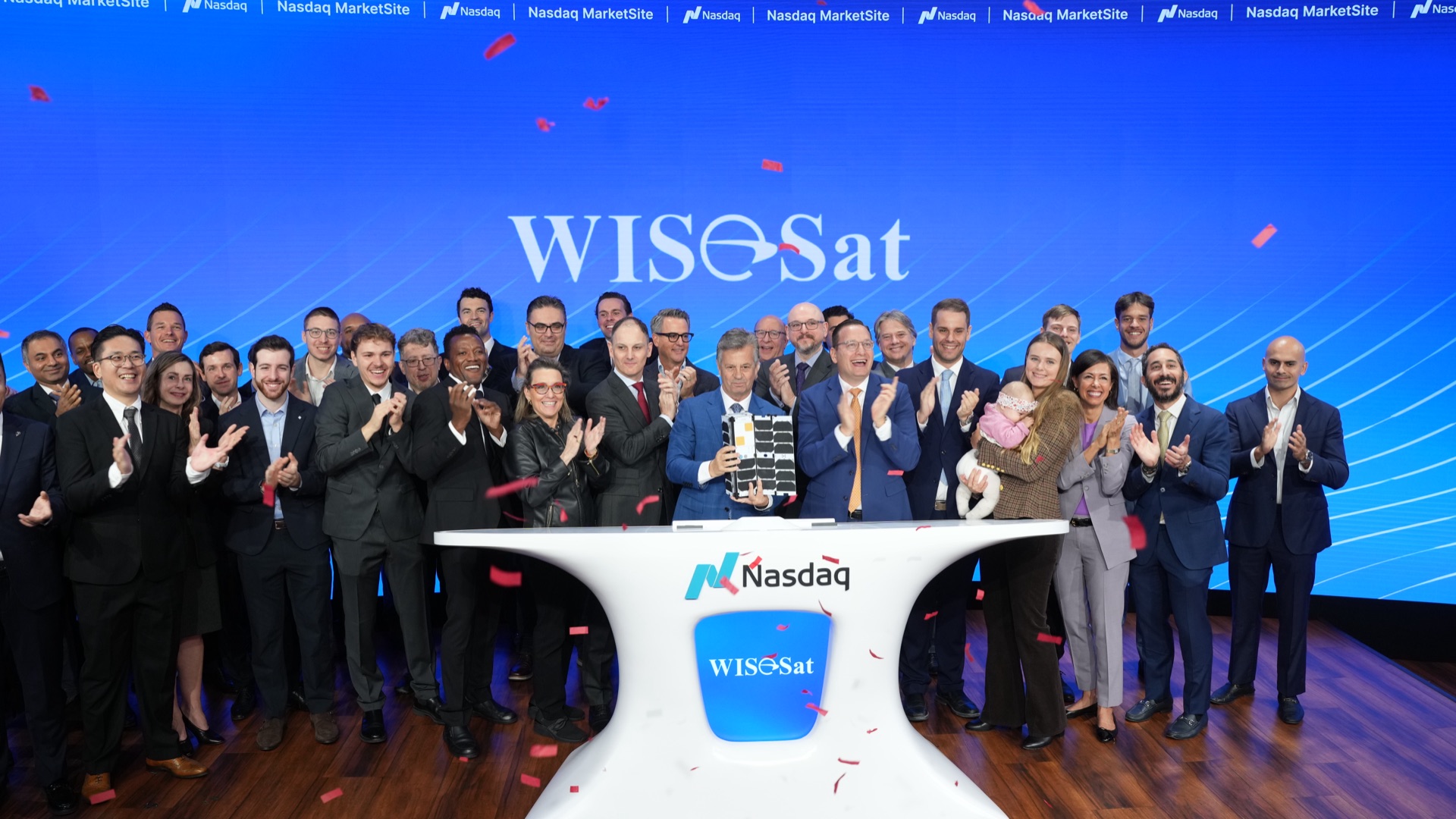 WISeSat.Space Nasdaq Opening Bell ceremony