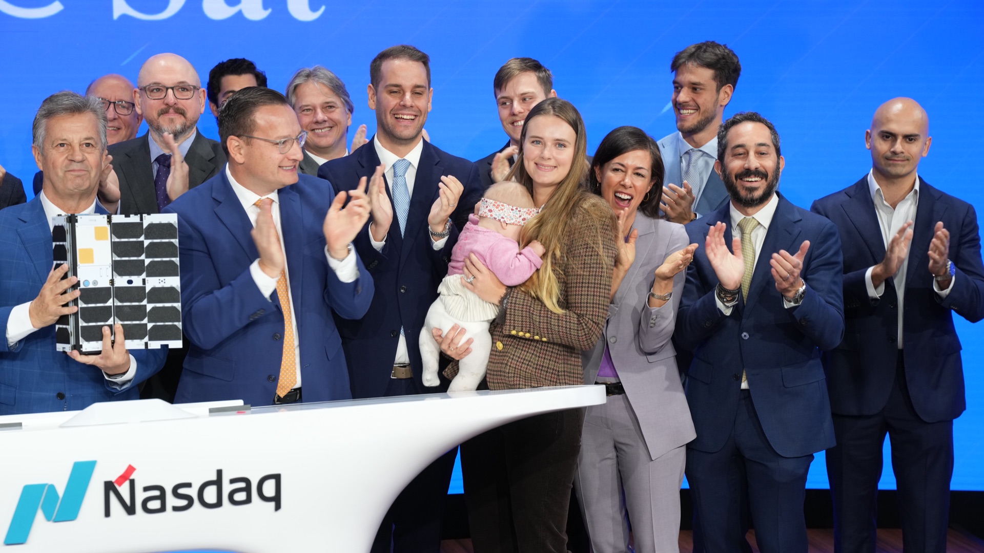 WISeSat.Space Nasdaq Opening Bell ceremony